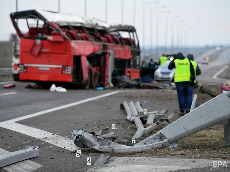 ДТП с украинским автобусом в Польше. Два человека остаются в тяжелом состоянии