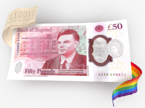 Банк Англії анонсував банкноту £50 із математиком Тьюрінґом. Під час Другої світової він зламав нацистські шифри