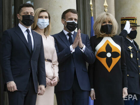 Зеленский с супругой посетили Париж. Фоторепортаж