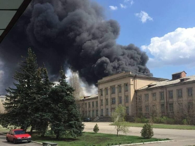 В Рубежном пожар на территории воинской части, пострадал военный – штаб ООС