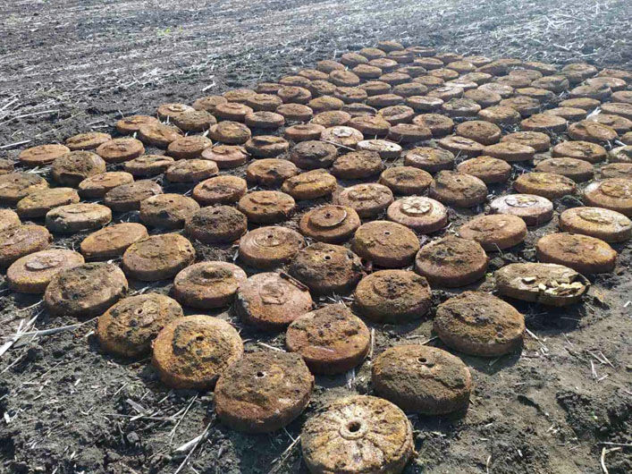 У Дніпропетровській області знайшли 375 мін часів Другої світової війни