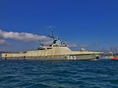 Поруч з Одеською областю виявили ракетний корвет Чорноморського флоту Росії