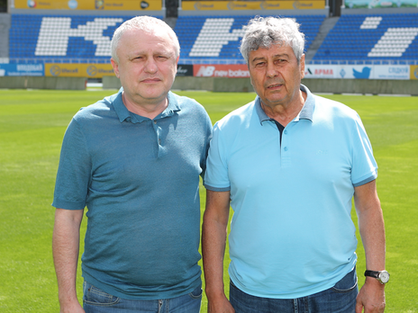 Суркіс (на фото ліворуч) призначив Луческу тренером "Динамо" влітку 2020 року