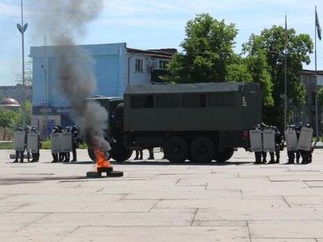 В Сумах тероборона и полиция провели учения по противодействию захвату органов госвласти