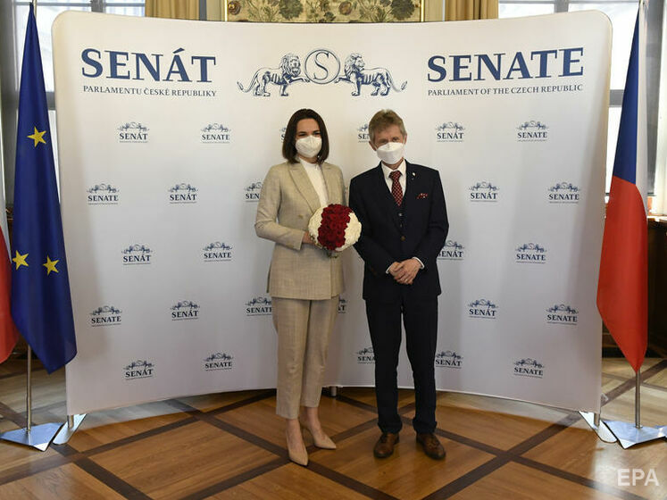 Глава Сенату Чехії: Сенат запросив Тихановську як головну представницю Білорусі, і особисто я вважаю її президентом