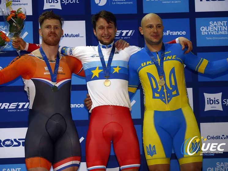 Украинский спортсмен выиграл бронзу на чемпионате Европы по велотреку