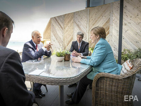 Меркель и Байден встретились на полях саммита G7, говорили о 