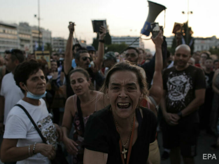 У Греції відбулася наймасовіша акція протесту у країні проти COVID-вакцинації