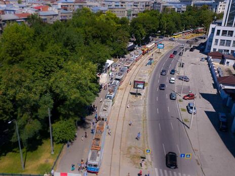 В Харькове провели парад и выставку исторических трамваев