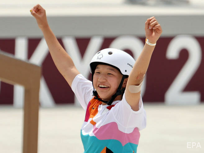 13-річна японка стала першою в історії олімпійською чемпіонкою зі скейтбордингу