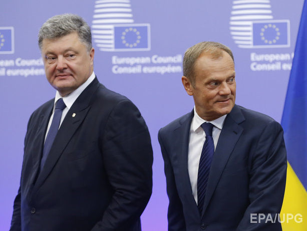 Туск заверил Порошенко, что Украина вскоре получит безвиз