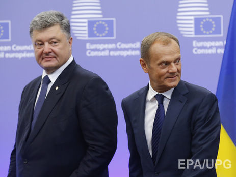 Туск заверил Порошенко, что Украина вскоре получит безвиз