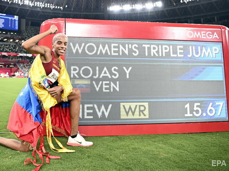 Стрибунка з Венесуели Рохас стала чемпіонкою Олімпіади 2020 року, побивши майже 26-річний рекорд українки