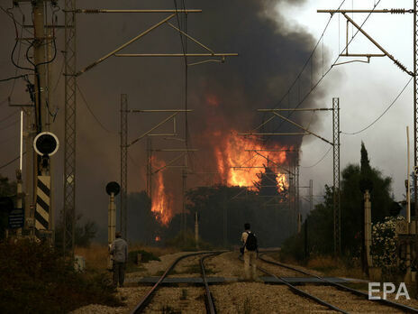 У Греції гасять масштабні лісові пожежі. Фоторепортаж
