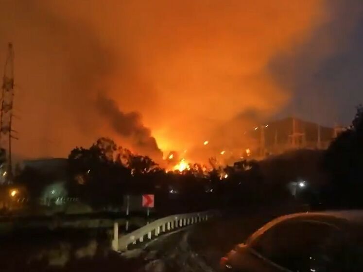 Лесной пожар в Турции достиг теплоэлектростанции, персонал эвакуировался
