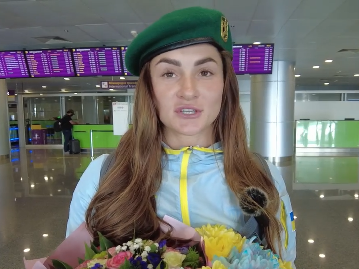 Українка Килипко повернулася з Токіо після виступу на Олімпіаді. Відео