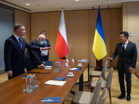 На встрече с Дудой Зеленский предложил совместно противостоять российской агрессии