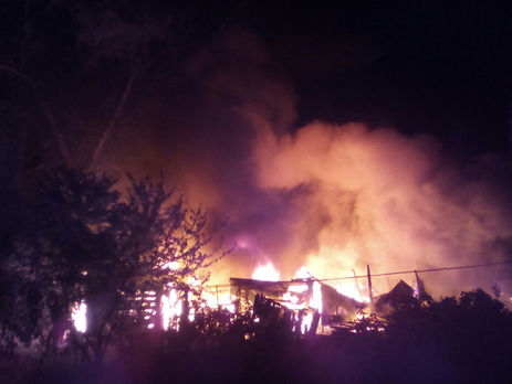 На острове Хортица в Запорожье произошел масштабный пожар