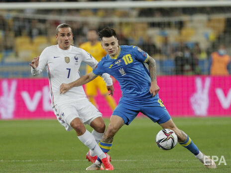 Сборная Украины по футболу снова сыграла вничью с Францией