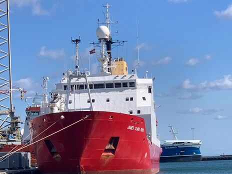Ледокол, купленный Украиной у Великобритании, отправился из Дании в Одессу