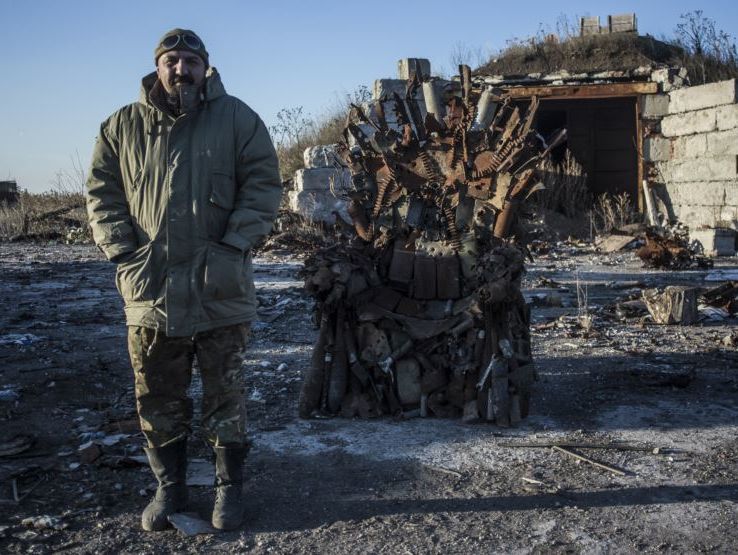 Украинские военные сделали аналог трона из "Игры престолов". Видео
