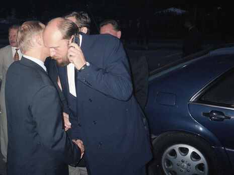 Путін і Пугачов під час однієї із зустрічей у Санкт-Петербурзі, початок 2000-х