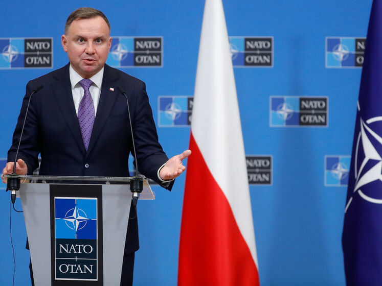 Президент Польщі закликав НАТО підвищити готовність сил на східному фланзі через ситуацію біля кордону України