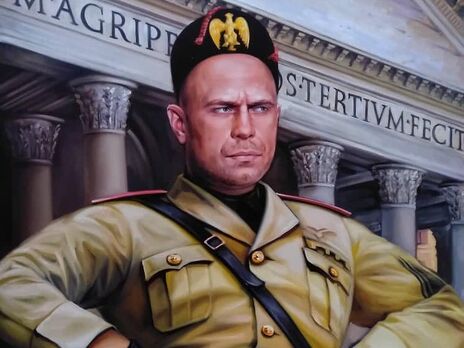 Картину, на которой Кива изображен в образе Муссолини, продавала руководительница издания "Страна" Светлана Крюкова