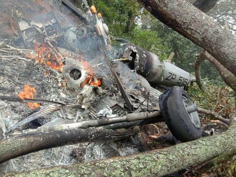 В Індії розбився вертоліт із військовими високопосадовцями