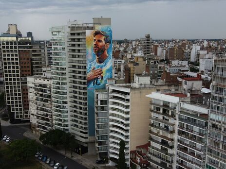 В Аргентині намалювали мурал заввишки 69 м із зображенням Мессі