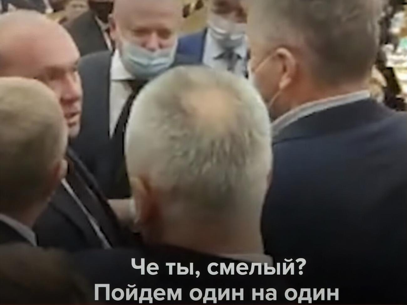 In the State Duma of the Russian Federation, there was a scuffle between the communists and United Russia.  Video