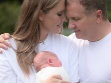 Осадчая и Горбунов покрестили младшего сына в День святого Николая