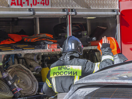 В России загорелась воинская часть