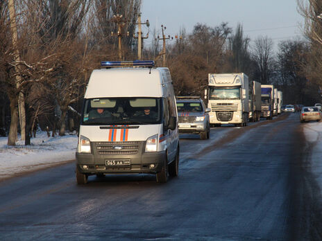 На окупований Донбас прибув 105-й російський "гумконвой"