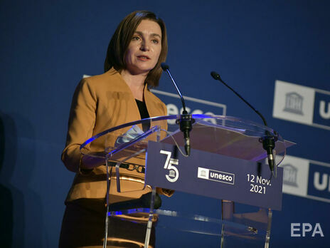 Санду заявила, что Молдова очень обеспокоена напряжением между Россией и Украиной