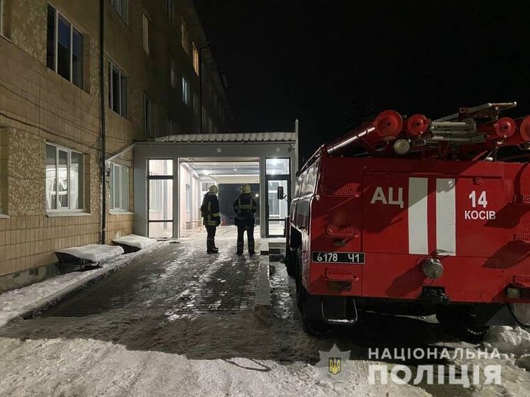 Поліція Івано-Франківської області відкрила кримінальне провадження після пожежі в косівській лікарні