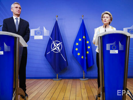 Генсек НАТО обсудил с главой Еврокомиссии наращивание Россией войск вокруг Украины