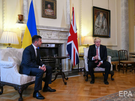 Зеленский поблагодарил Джонсона за неизменную поддержку Украины со стороны Великобритании 