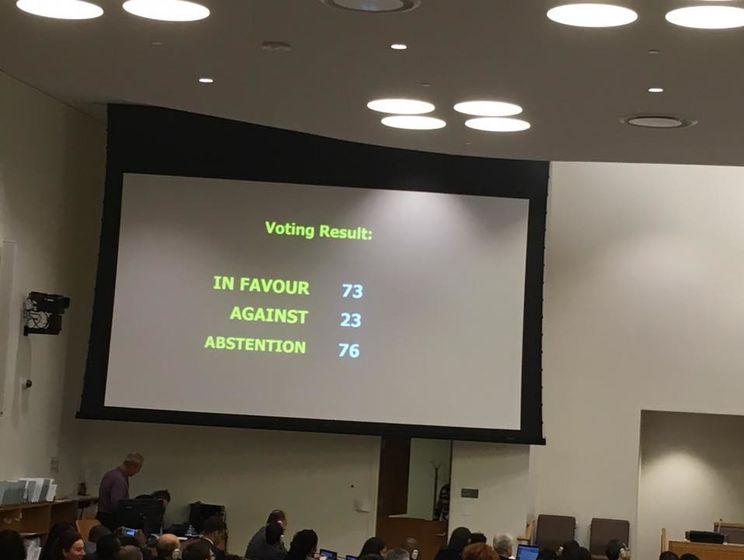 В ООН приняли резолюцию по правам человека в Крыму
