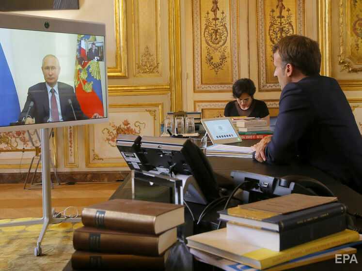 Макрон та Путін удруге за три дні обговорювали Україну в телефонному режимі