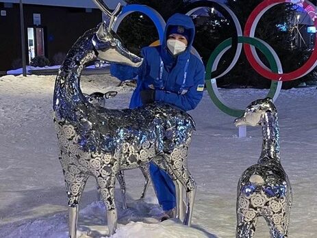 31 січня Олена опублікувала у Facebook фото з олімпійського села у Пекіні
