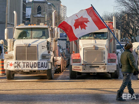 В столице Канады ввели чрезвычайное положение из-за протестов дальнобойщиков