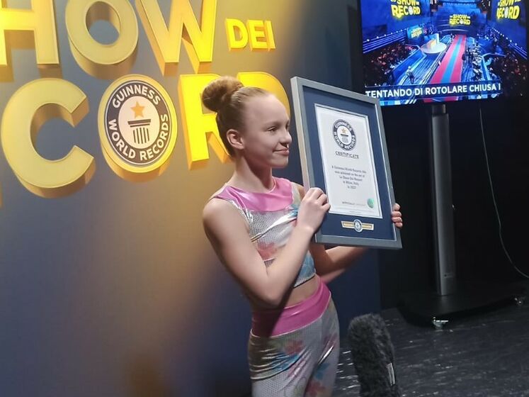 11-річна гімнастка з Одеської області встановила світовий рекорд Гіннеса