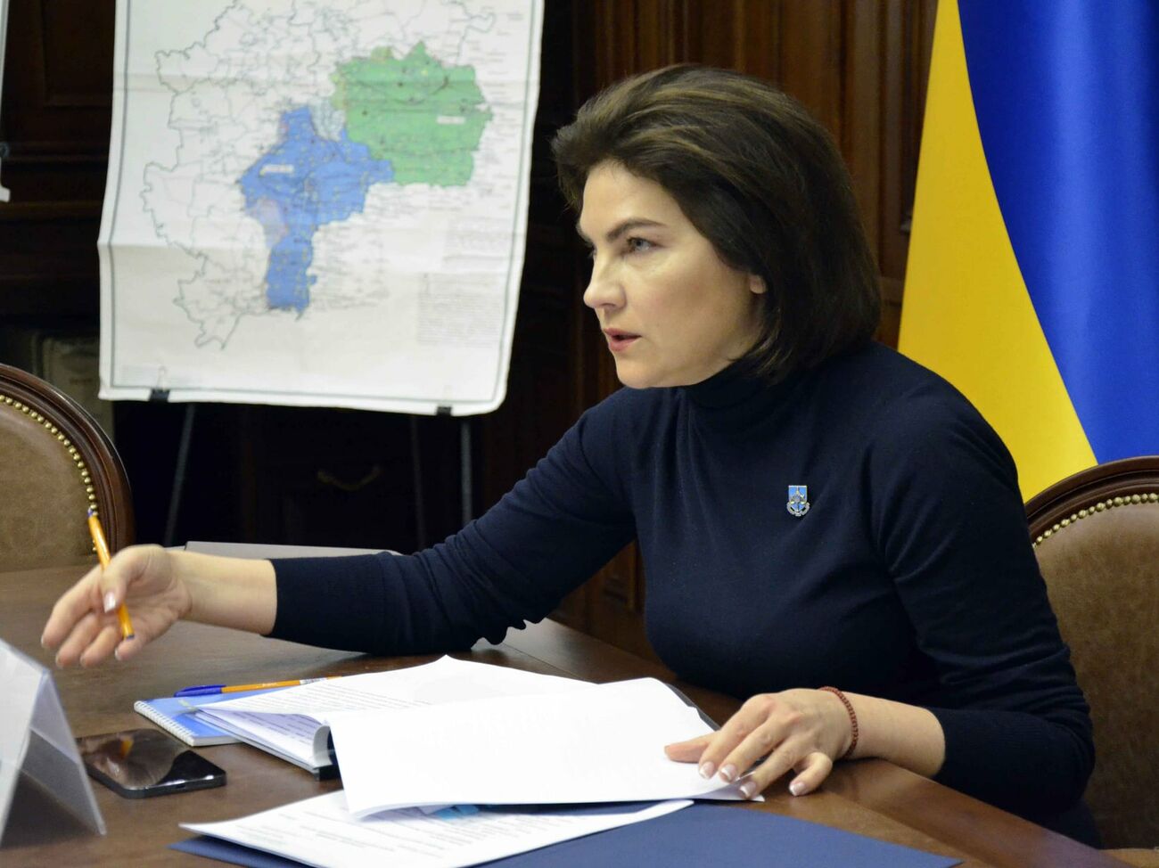 Венедиктова заявила, что членами Совбеза РФ, говорившими о признании “ЛДНР”, в Украине займутся “по полной”