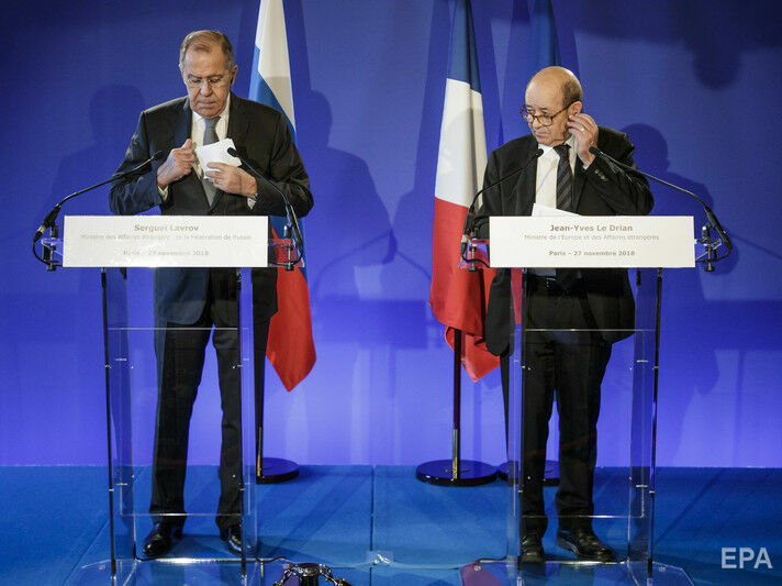 Ле Дріан заявив, що його зустріч із Лавровим скасовано