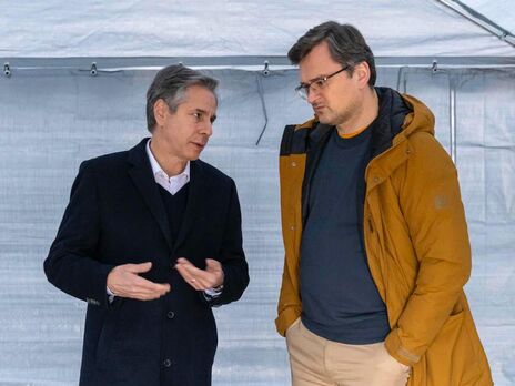 Кулеба и Блинкен встретились на границе Польши и Украины. Говорили о санкциях против РФ и защите неба