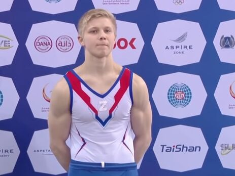 Російський гімнаст піднявся на п'єдестал із буквою Z на грудях. Проти нього ініціювали дисциплінарне провадження