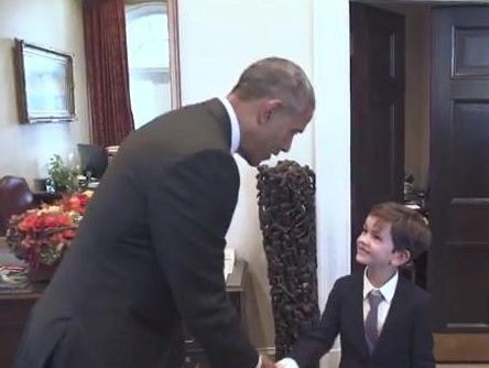 Обама встретился с мальчиком, предложившим приютить пострадавшего сирийского ребенка