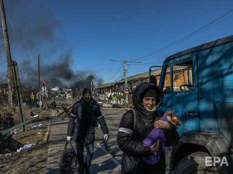 Зеленський повідомив, що 10 березня з українських міст, які опинилися під обстрілами, евакуювали приблизно 40 тис. людей