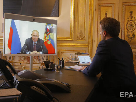 Путин и Макрон разговаривали восьмой раз с начала полномасштабного вторжения России в Украину